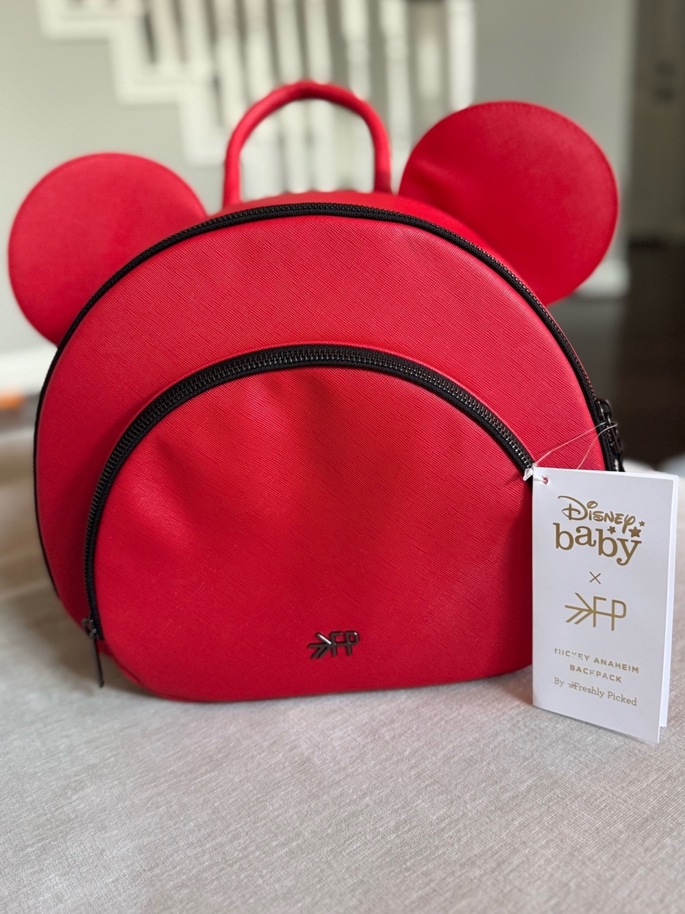 NWT Freshly Picked - Mickey Anaheim Backpack 
Color: Red